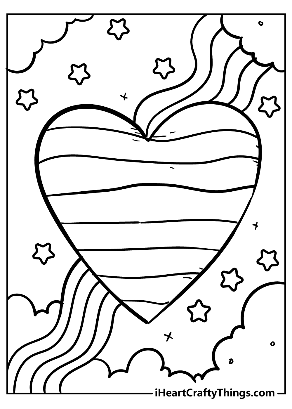 Rainbow Coloring Pages Free Printable 129