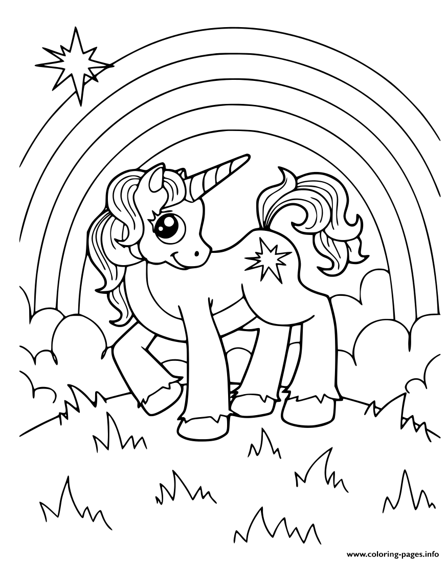 Rainbow Coloring Pages Free Printable 148