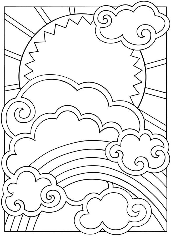 Rainbow Coloring Pages Free Printable 157