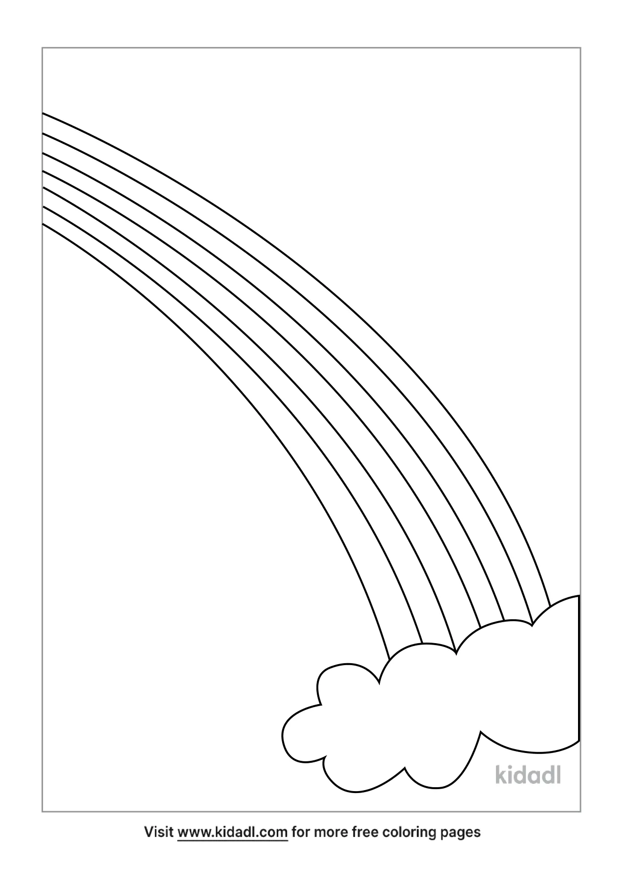 Rainbow Coloring Pages Free Printable 167