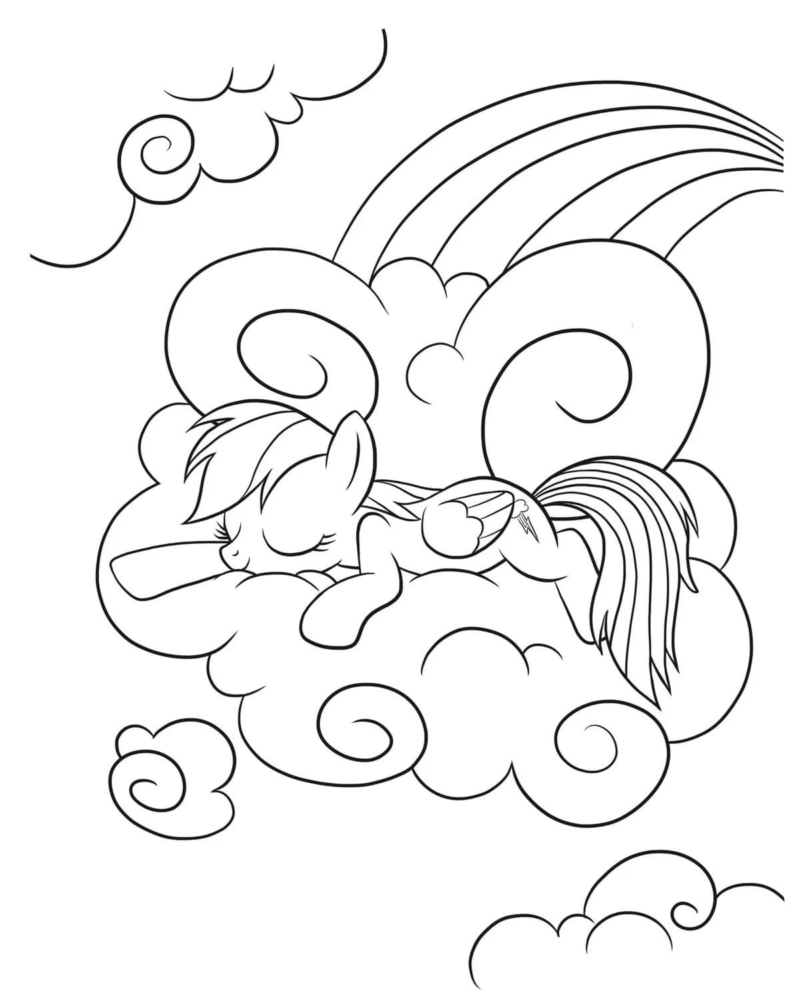 Rainbow Coloring Pages Free Printable 169