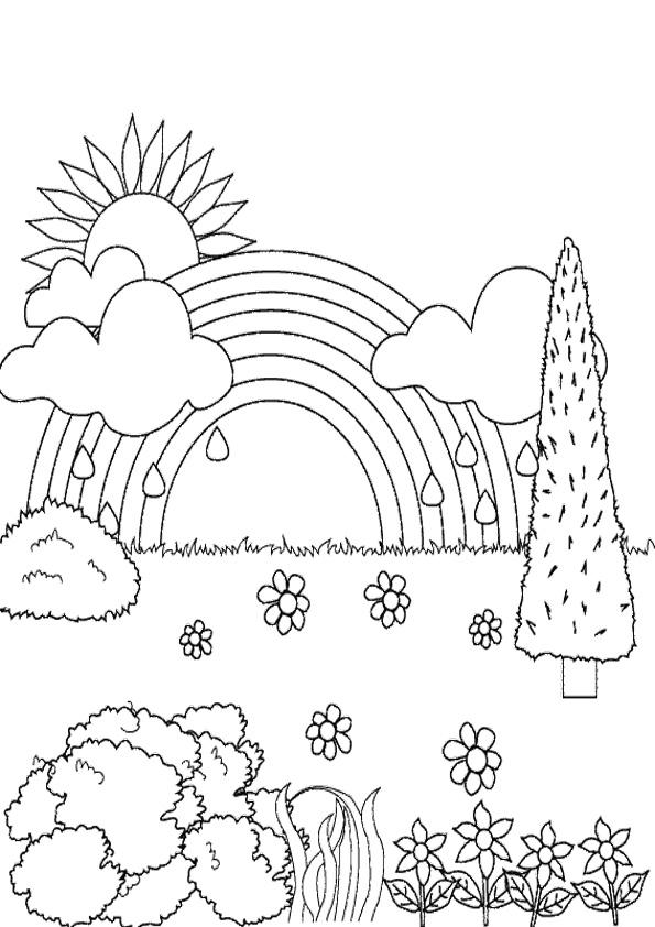 Rainbow Coloring Pages Free Printable 25