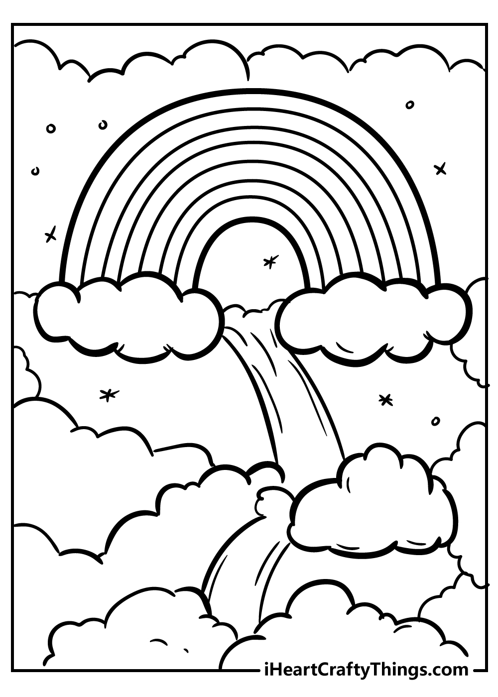 Rainbow Coloring Pages Free Printable 36