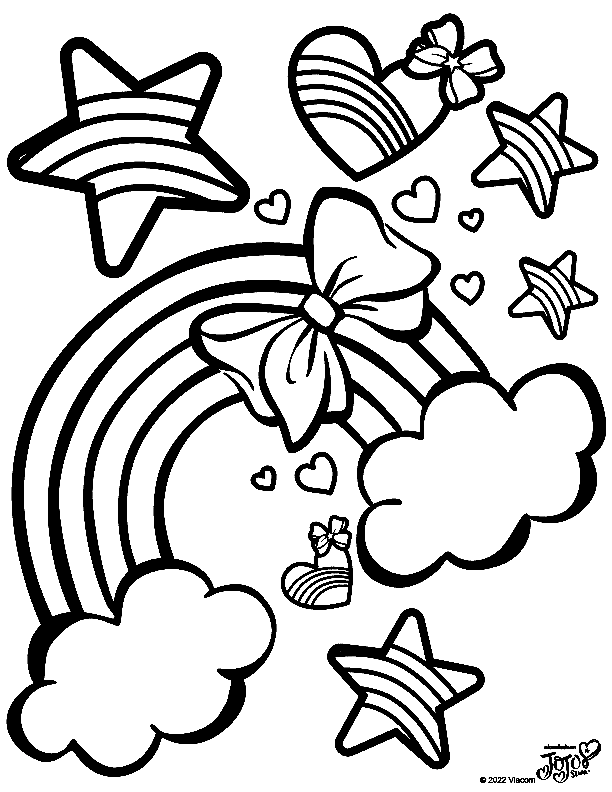 Rainbow Coloring Pages Free Printable 41