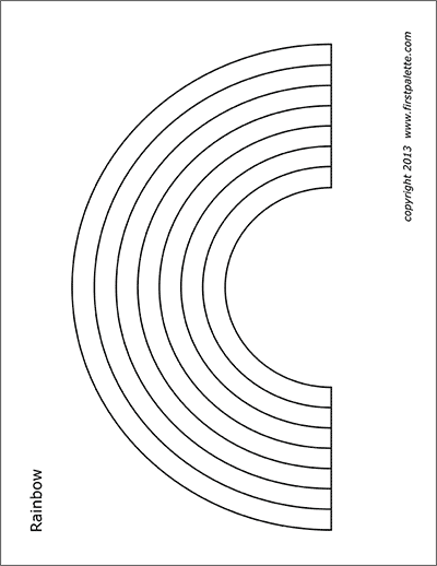 Rainbow Coloring Pages Free Printable 44