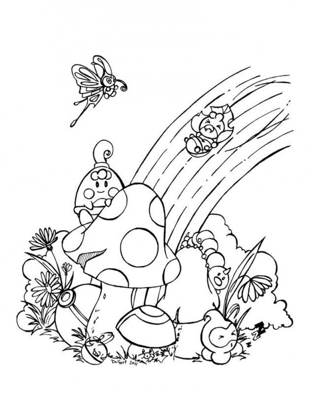 Rainbow Coloring Pages Free Printable 48