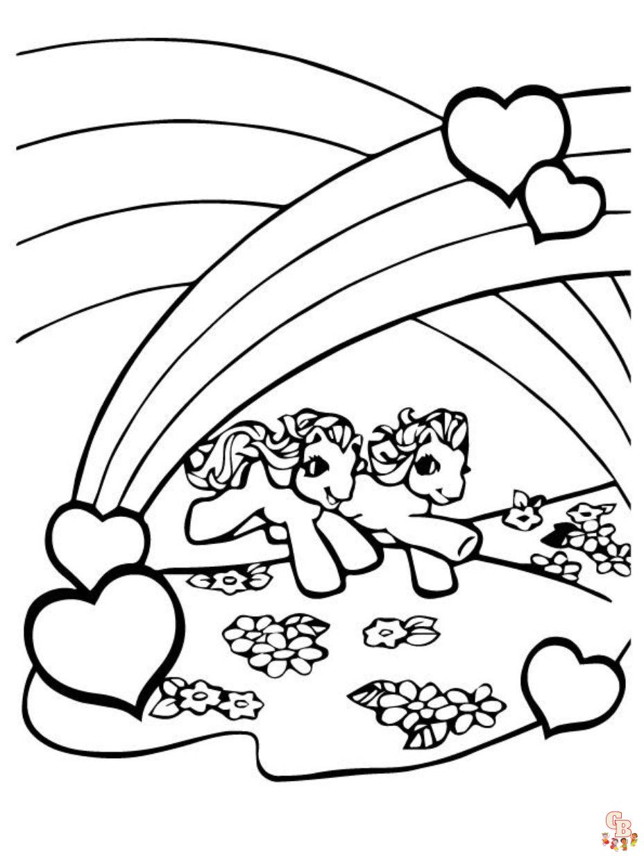 Rainbow Coloring Pages Free Printable 54