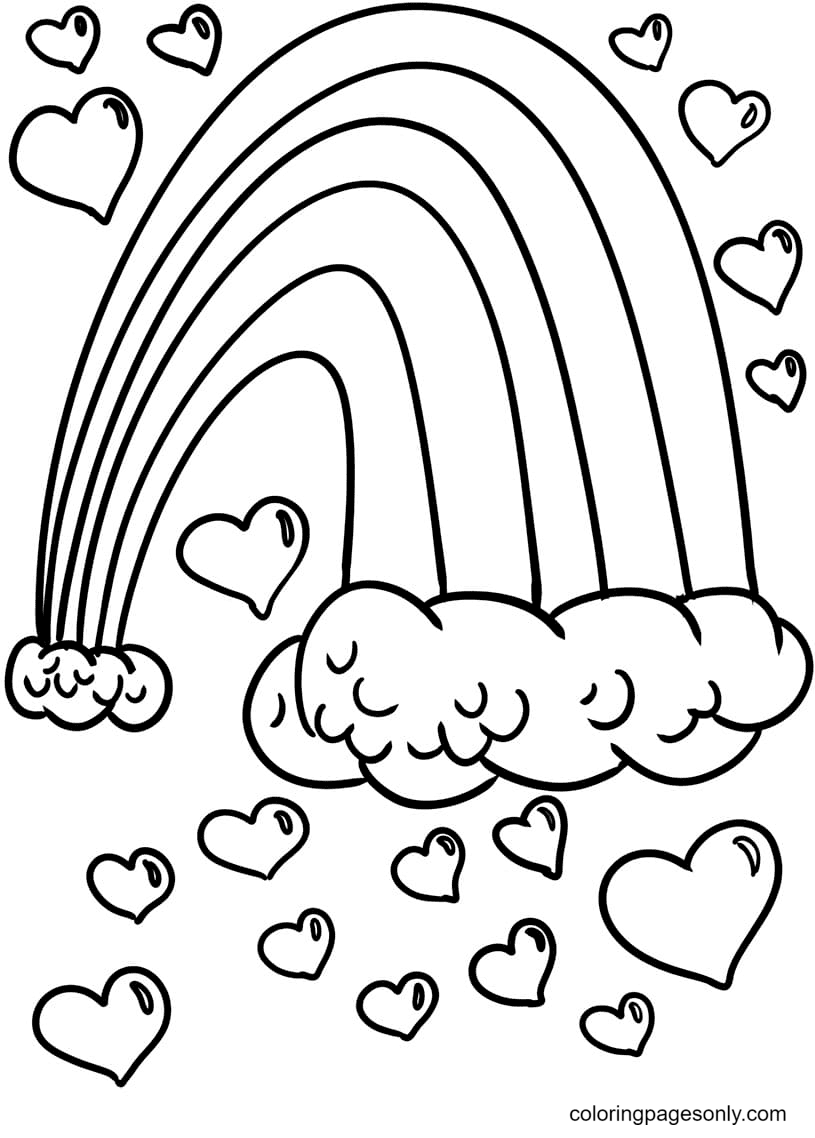 Rainbow Coloring Pages Free Printable 6