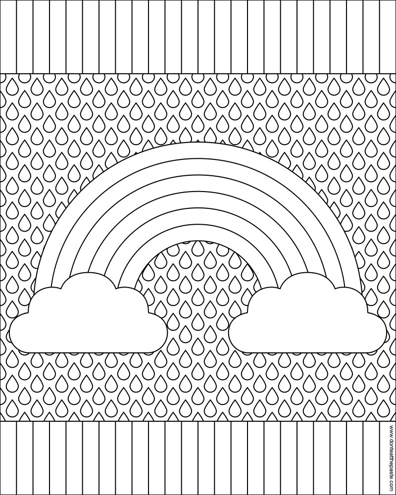 Rainbow Coloring Pages Free Printable 60