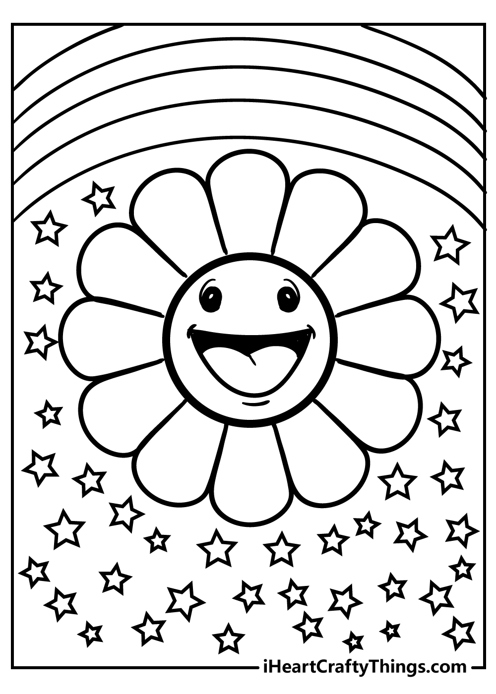 Rainbow Coloring Pages Free Printable 72