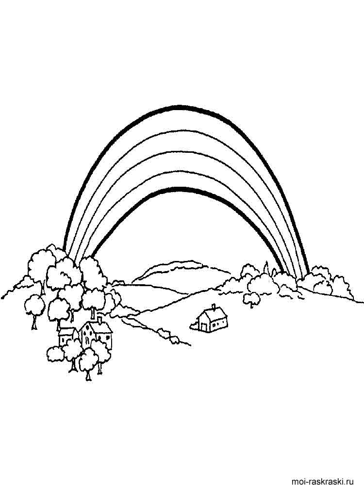 Rainbow Coloring Pages Free Printable 82