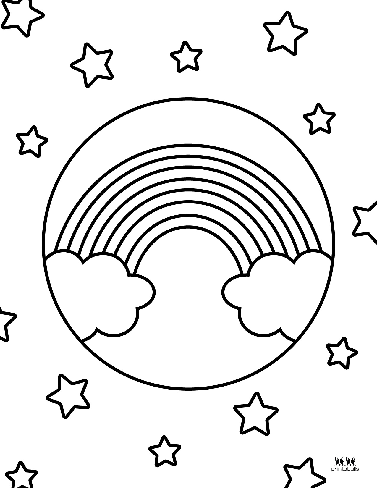 Rainbow Coloring Pages Free Printable 87