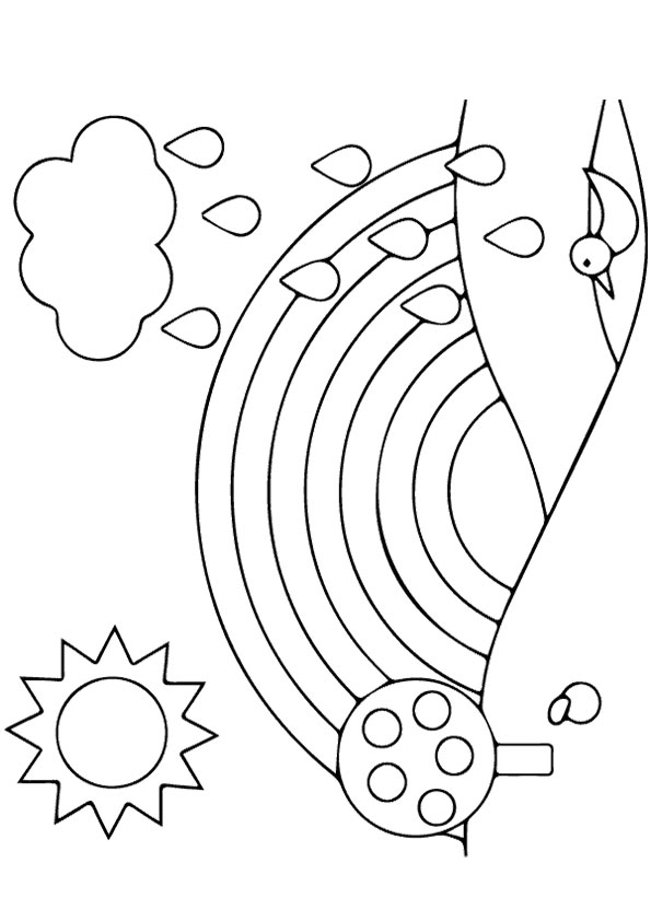 Rainbow Coloring Pages Free Printable 9