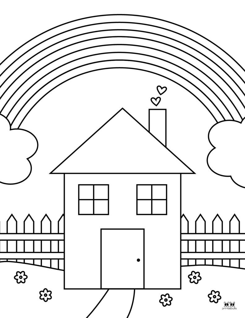 Rainbow Coloring Pages Free Printable 93