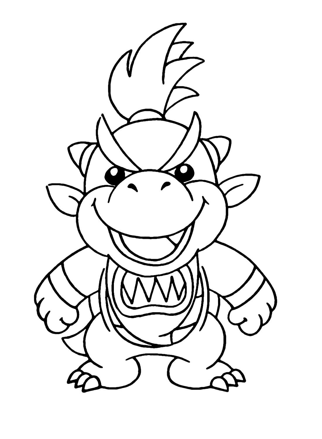 Super Mario Bowser Coloring Pages Free Printable 101