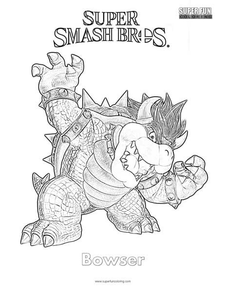 Super Mario Bowser Coloring Pages Free Printable 103