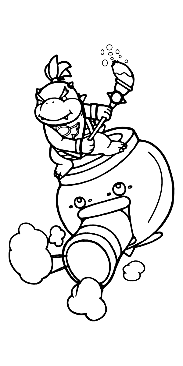 Super Mario Bowser Coloring Pages Free Printable 120