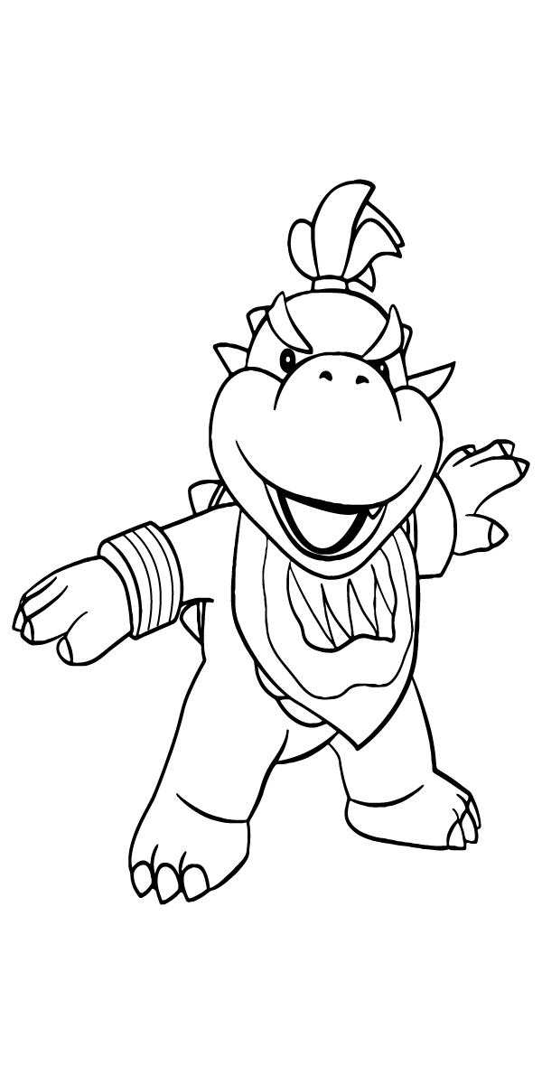 Super Mario Bowser Coloring Pages Free Printable 125