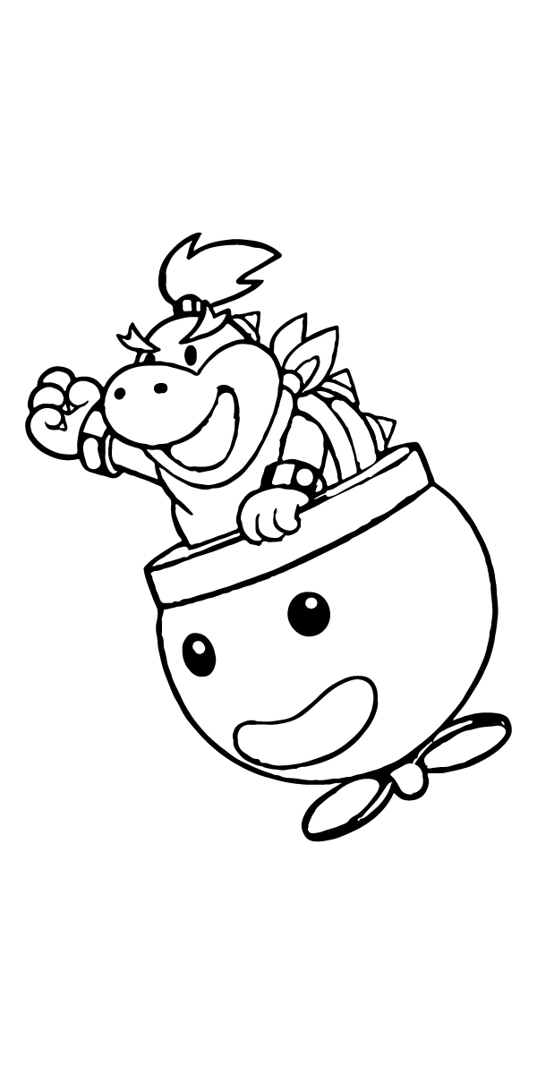 Super Mario Bowser Coloring Pages Free Printable 126