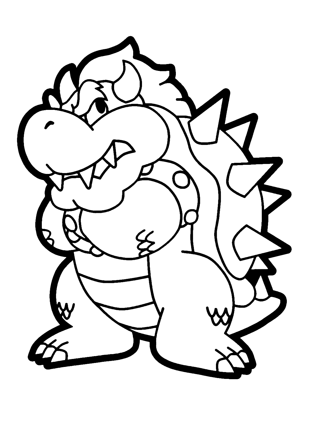 Super Mario Bowser Coloring Pages Free Printable 128