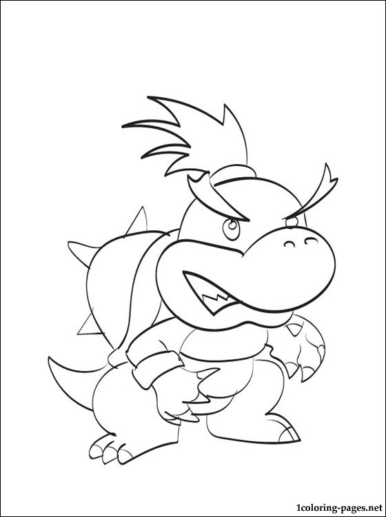 Super Mario Bowser Coloring Pages Free Printable 13