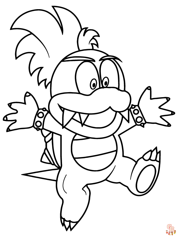 Super Mario Bowser Coloring Pages Free Printable 131