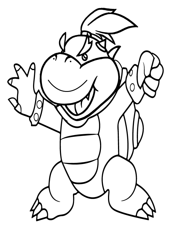 Super Mario Bowser Coloring Pages Free Printable 132