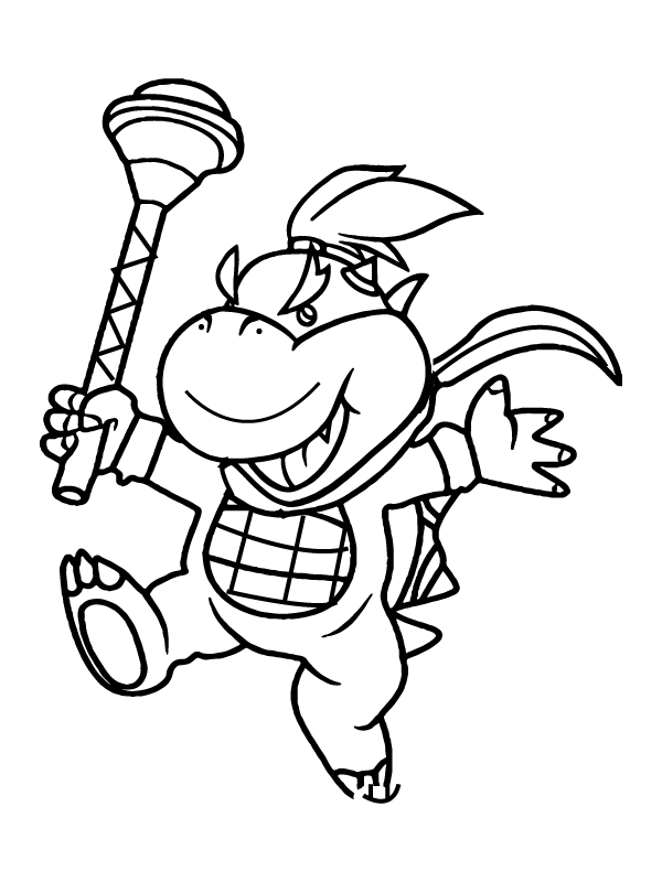 Super Mario Bowser Coloring Pages Free Printable 134