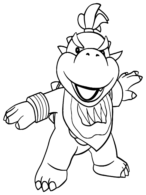 Super Mario Bowser Coloring Pages Free Printable 137