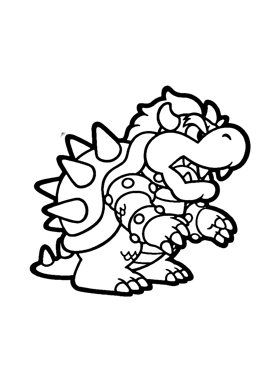 Super Mario Bowser Coloring Pages Free Printable 139