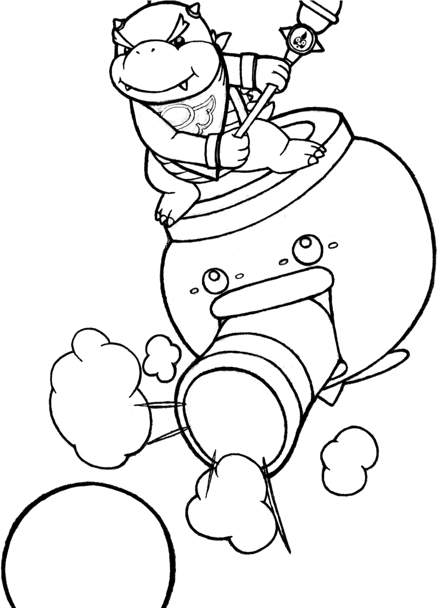 Super Mario Bowser Coloring Pages Free Printable 141