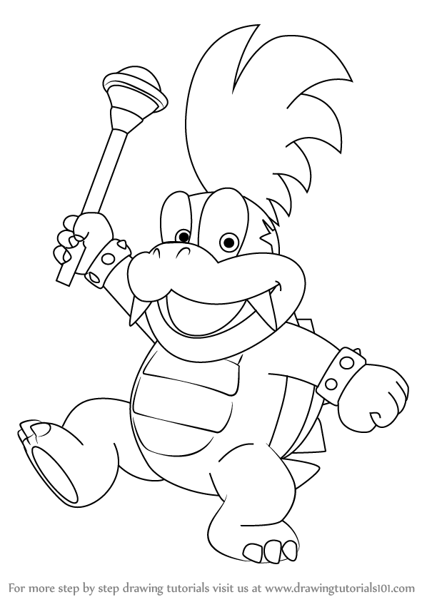 Super Mario Bowser Coloring Pages Free Printable 153