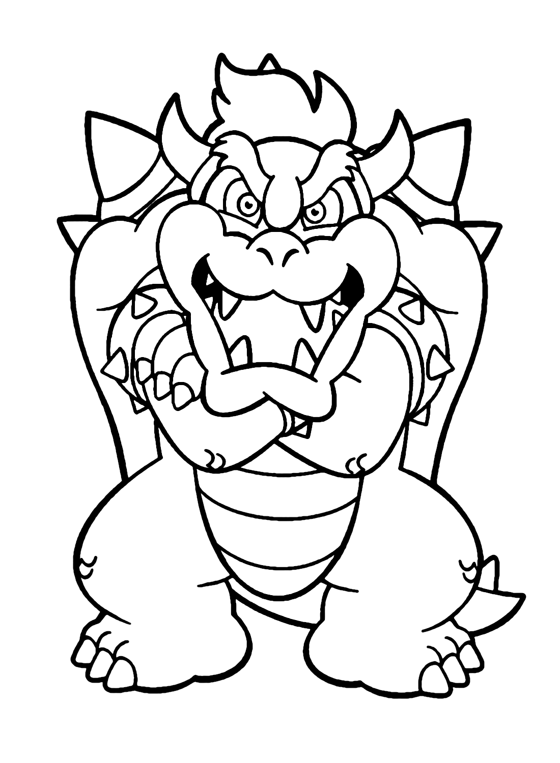 Super Mario Bowser Coloring Pages Free Printable 154