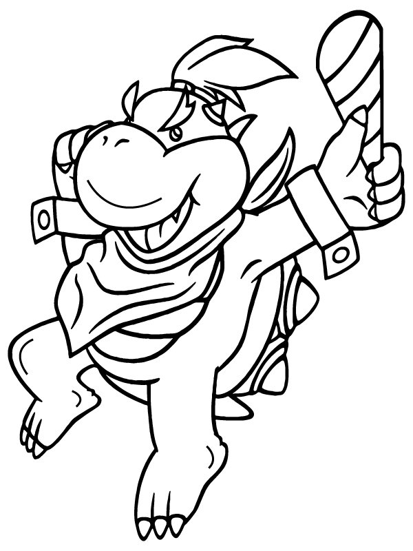 Super Mario Bowser Coloring Pages Free Printable 155