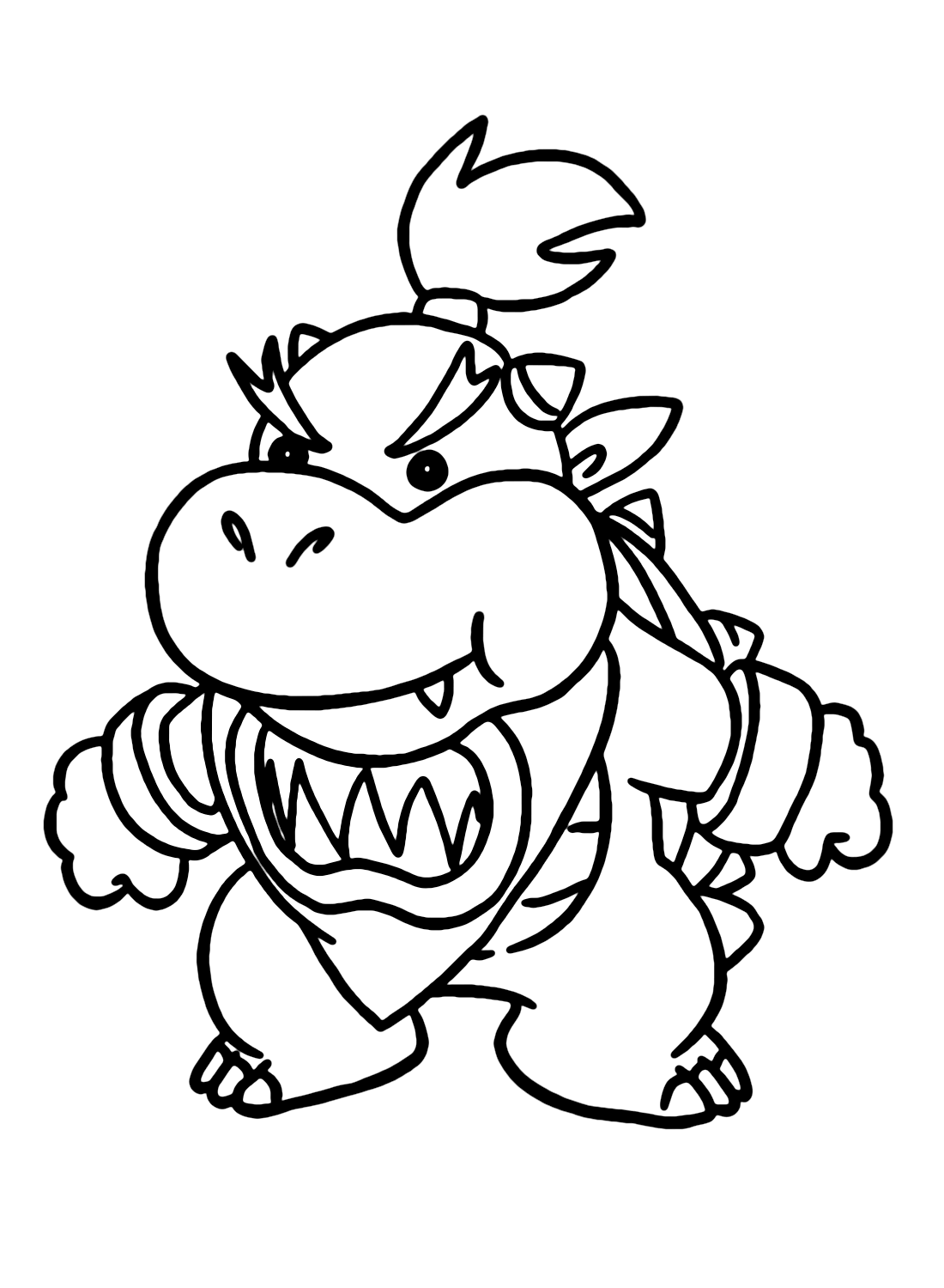 Super Mario Bowser Coloring Pages Free Printable 157