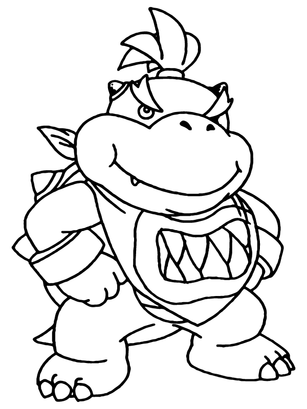 Super Mario Bowser Coloring Pages Free Printable 165