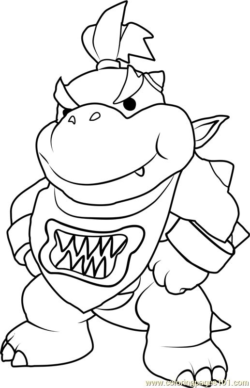 Super Mario Bowser Coloring Pages Free Printable 18