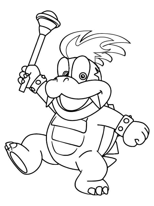 Super Mario Bowser Coloring Pages Free Printable 24