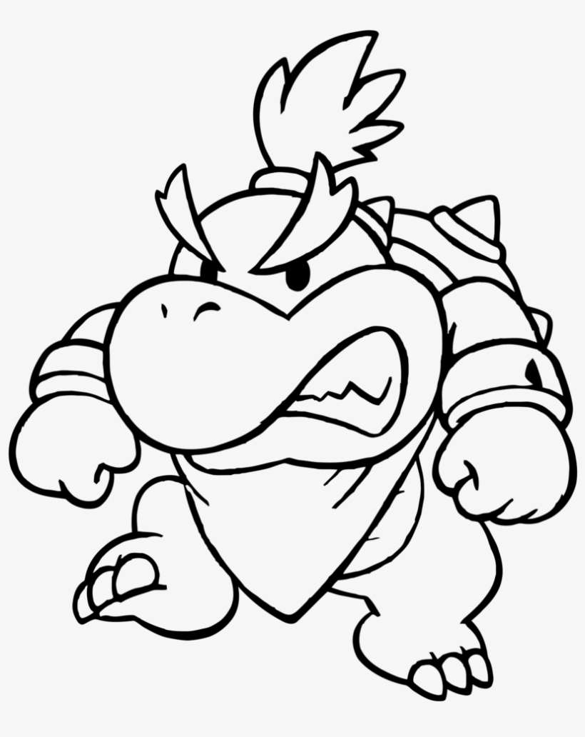 Super Mario Bowser Coloring Pages Free Printable 29