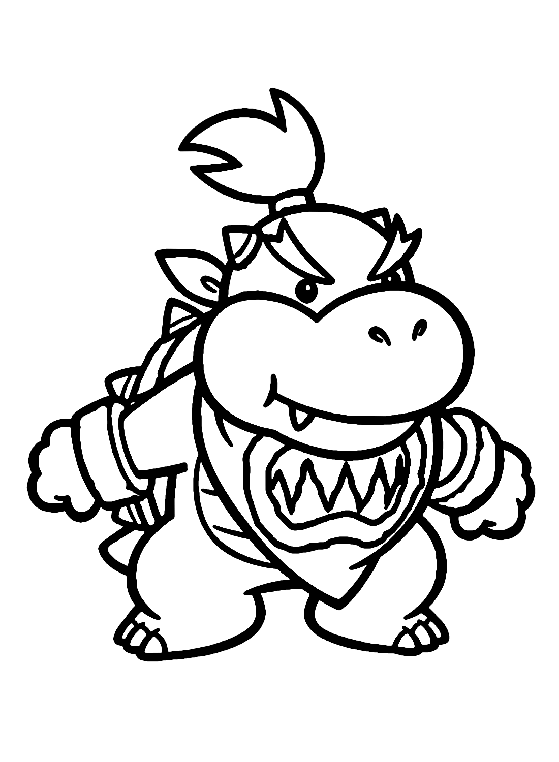 Super Mario Bowser Coloring Pages Free Printable 30