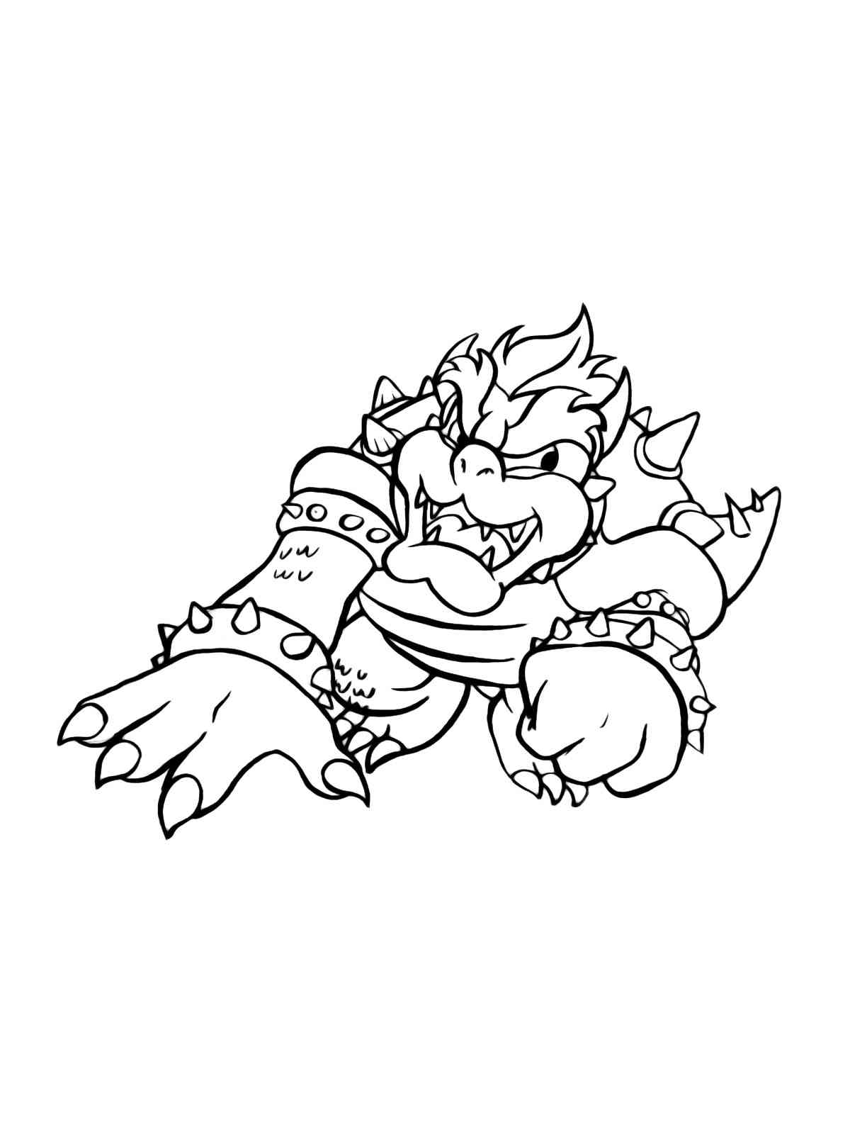 Super Mario Bowser Coloring Pages Free Printable 31