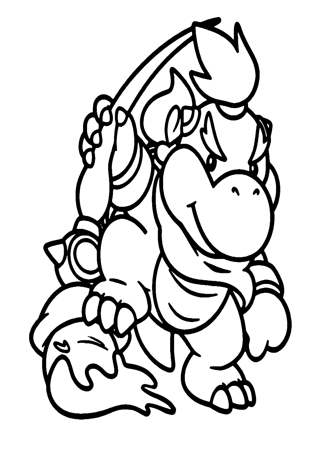 Super Mario Bowser Coloring Pages Free Printable 35