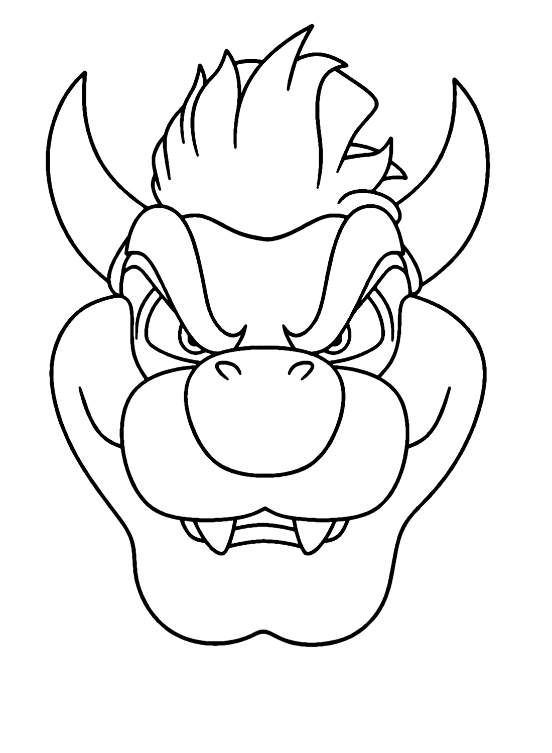 Super Mario Bowser Coloring Pages Free Printable 36