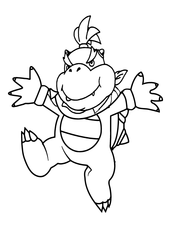 Super Mario Bowser Coloring Pages Free Printable 37