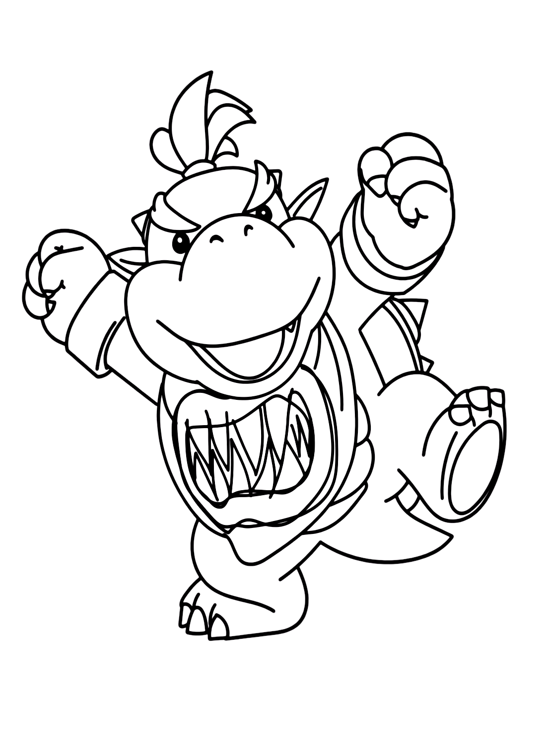 Super Mario Bowser Coloring Pages Free Printable 41