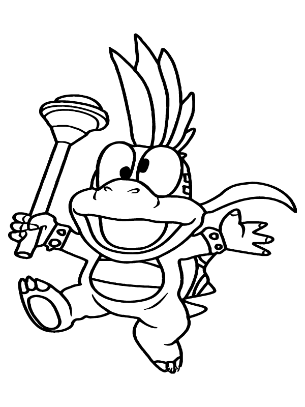 Super Mario Bowser Coloring Pages Free Printable 46