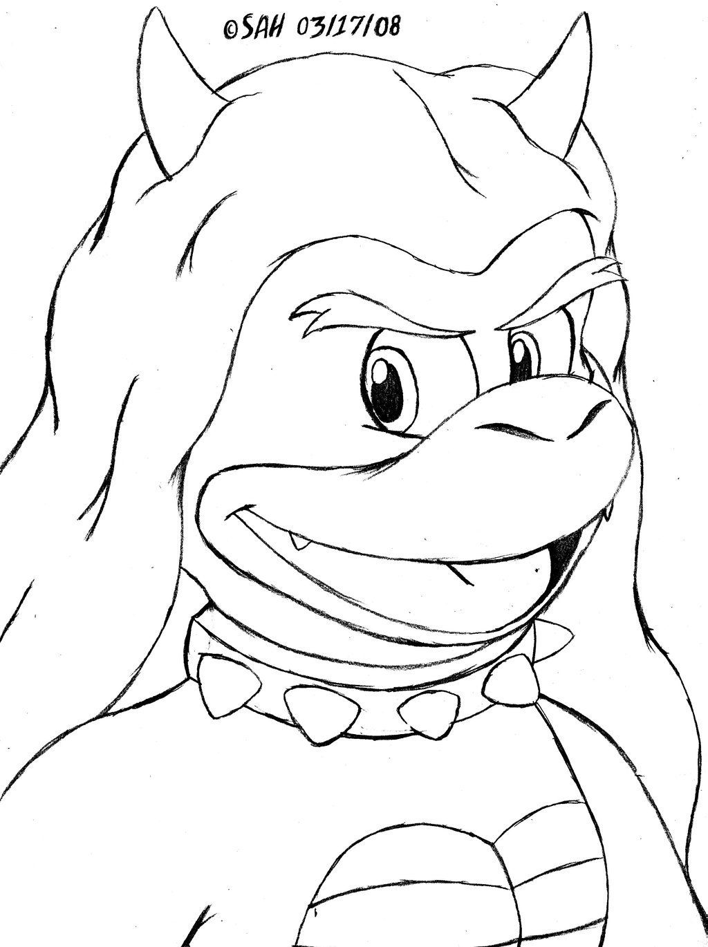 Super Mario Bowser Coloring Pages Free Printable 48