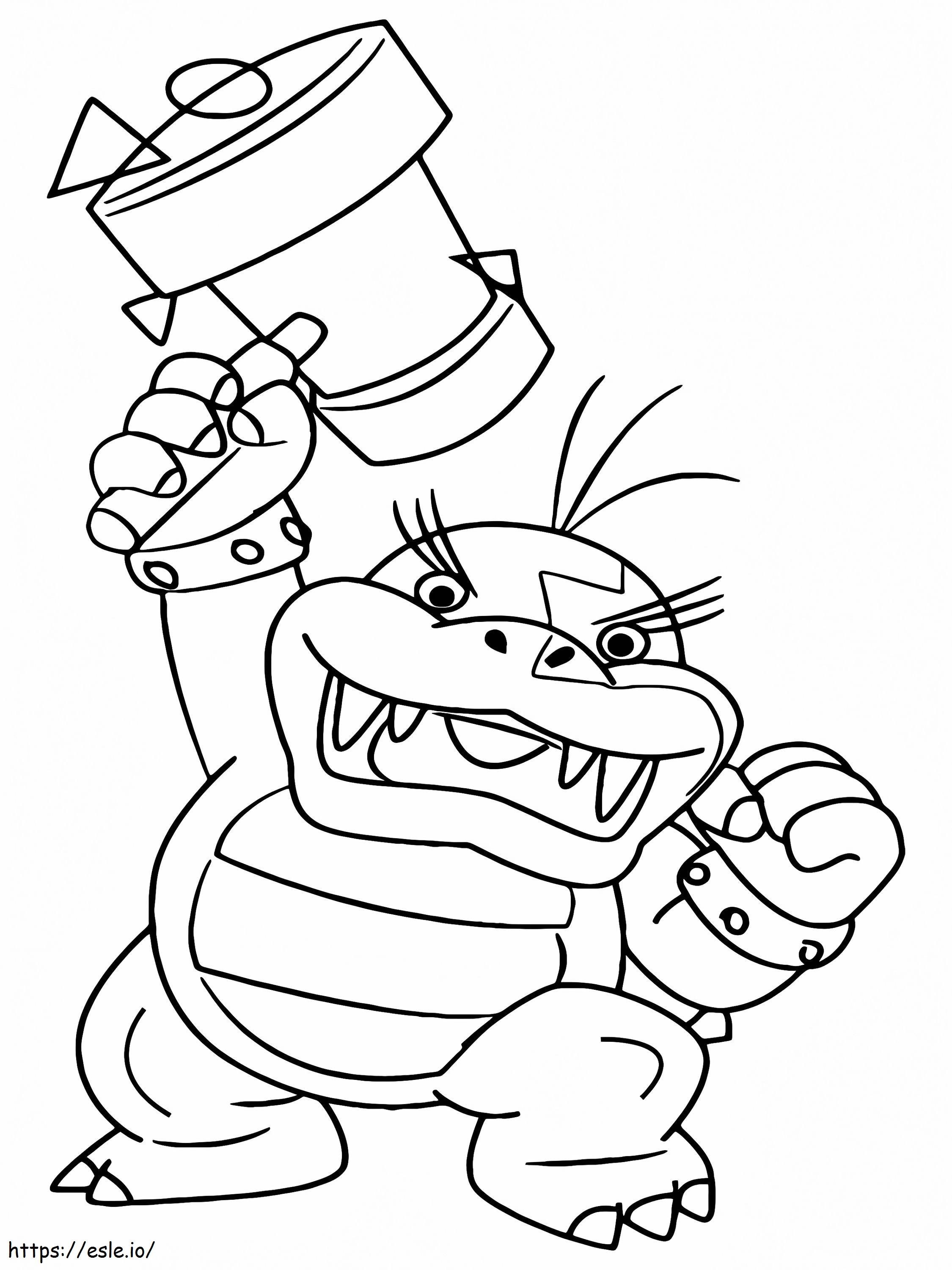 Super Mario Bowser Coloring Pages Free Printable 5