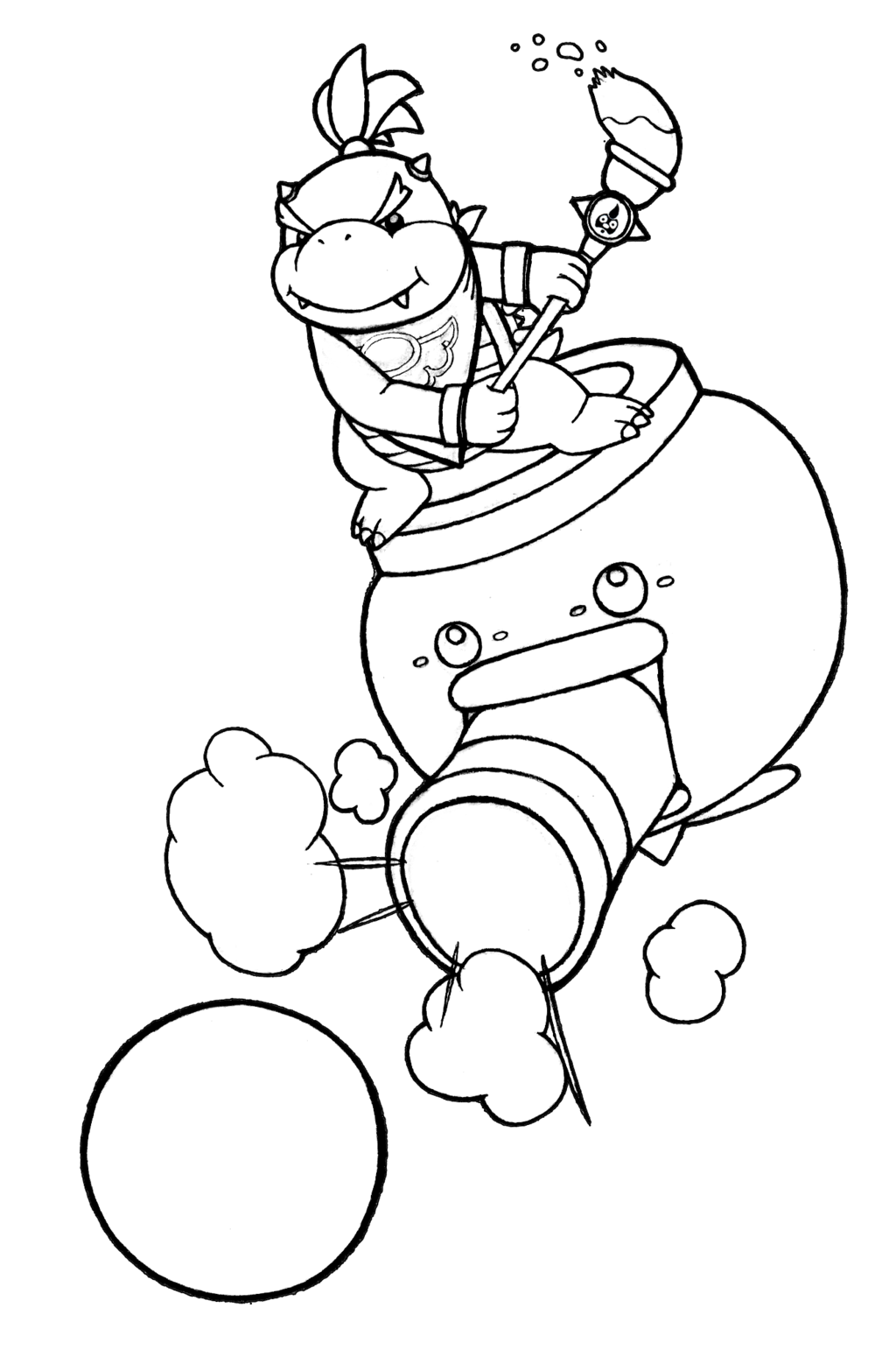 Super Mario Bowser Coloring Pages Free Printable 54