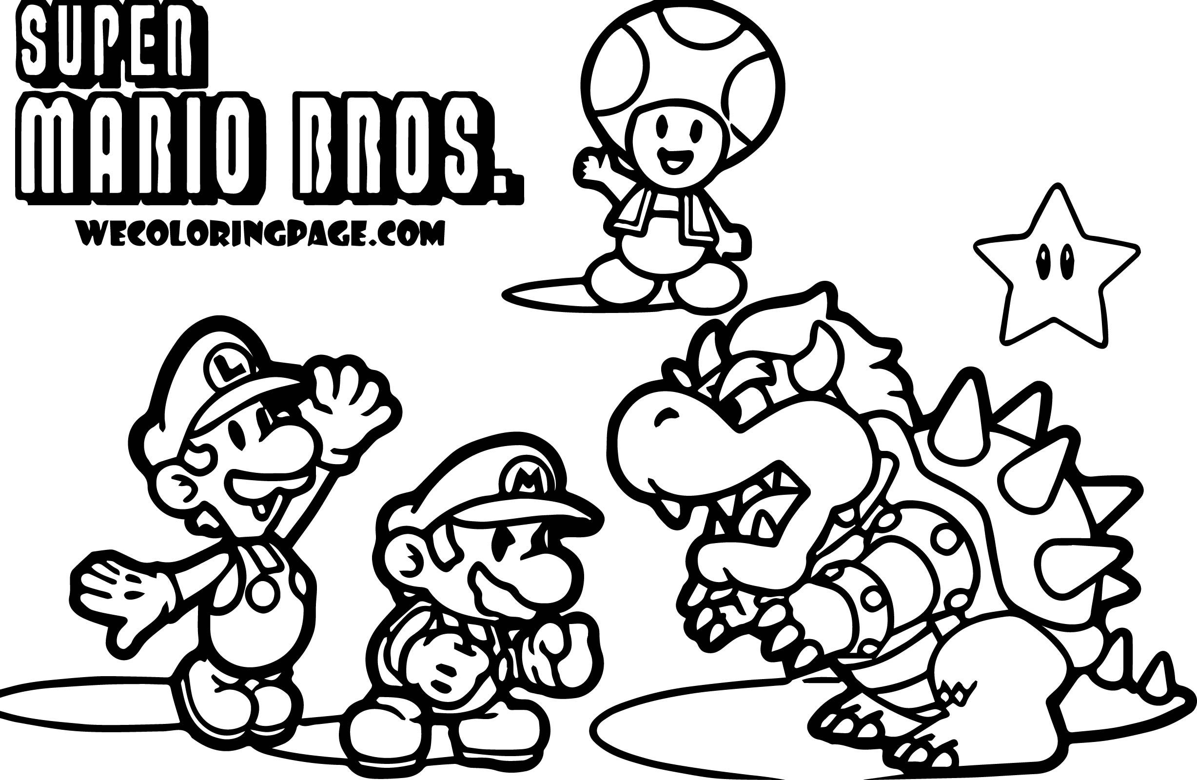 Super Mario Bowser Coloring Pages Free Printable 55